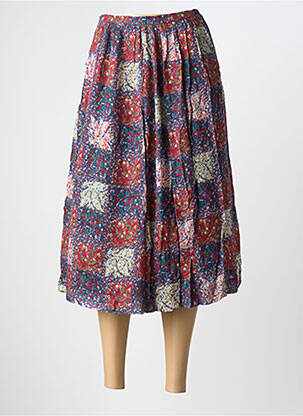 Jupe mi-longue coupe évasée orange TINSELS femme