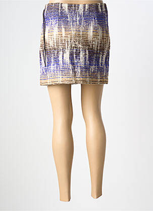 Jupe courte taille à pinces beige OTTOD'AME femme