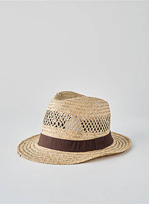 Chapeau forme chapeau paille marron JEAN-PIERRE DALET homme