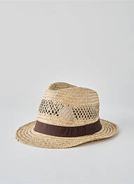 Chapeau forme chapeau paille marron JEAN-PIERRE DALET homme