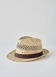 Chapeau forme chapeau paille marron JEAN-PIERRE DALET homme