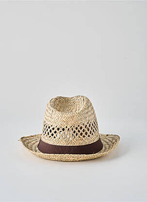 Chapeau forme chapeau paille marron JEAN-PIERRE DALET homme