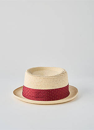 Chapeau imprimé fantaisie rouge M BY FLECHET homme