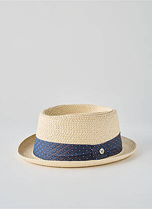 Chapeau imprimé fantaisie bleu M BY FLECHET homme