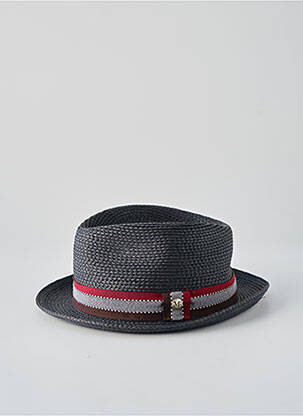 Chapeau imprimé rayures noir M BY FLECHET homme
