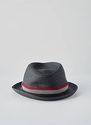 Chapeau imprimé rayures noir M BY FLECHET homme