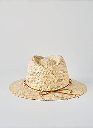 Chapeau forme chapeau paille beige M BY FLECHET unisexe
