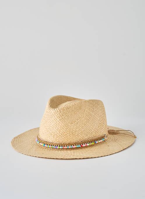 Chapeau forme chapeau paille beige M BY FLECHET femme