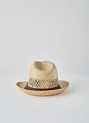 Chapeau forme chapeau paille marron JEAN-PIERRE DALET homme