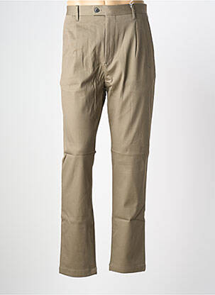 Pantalon droit stretch taille normale vert CLOSED homme