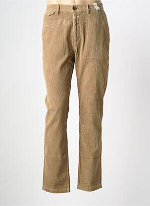Pantalon droit tissage velours taille normale marron CLOSED homme