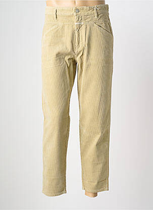 Pantalon droit tissage velours taille normale beige CLOSED homme