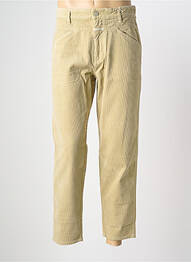 Pantalon droit tissage velours taille normale beige CLOSED homme