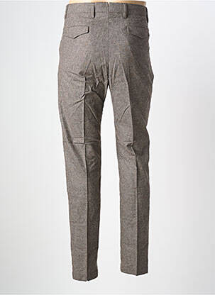 Pantalon slim fermeture zippée sous rabat boutonné taille normale marron CLOSED homme