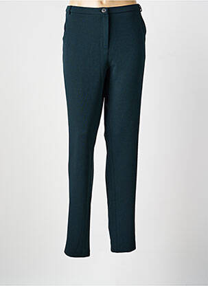 Pantalon chino fermeture zippée sous rabat boutonné taille normale vert MERI & ESCA femme