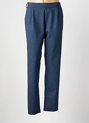 Pantalon droit stretch taille normale bleu LOURDES CASTILLO femme
