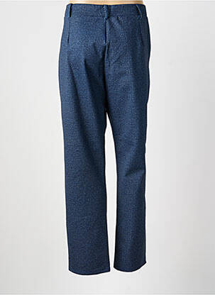 Pantalon droit stretch taille normale bleu LOURDES CASTILLO femme