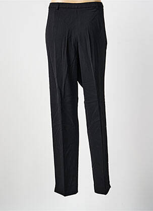 Pantalon droit tissage crêpe taille normale noir IMPULSION femme
