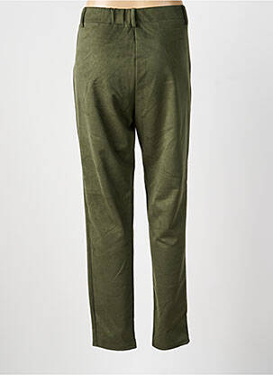 Pantalon slim taille élastique taille normale vert LOURDES CASTILLO femme