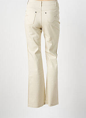 Jeans bootcut taille haute taille haute beige MARBLE femme