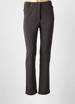 Pantalon slim taille élastique taille normale gris IMPULSION femme