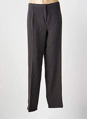Pantalon droit taille à pinces taille normale gris ARONA femme