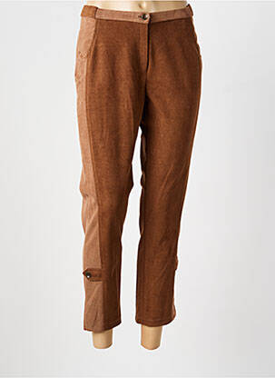 Pantalon 7/8 stretch taille normale marron MERI & ESCA femme
