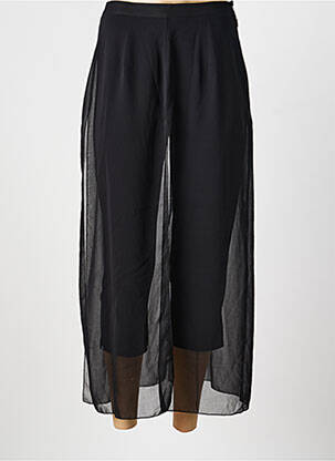 Pantalon 7/8 taille haute taille haute noir IMPULSION femme