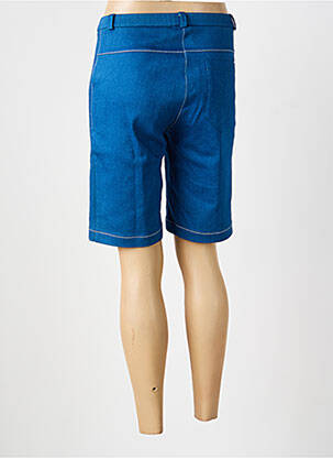 Bermuda taille élastique taille haute bleu CHRISMAS'S femme