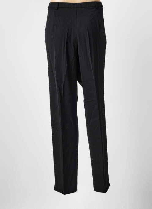Pantalon droit tissage crêpe taille normale noir IMPULSION femme
