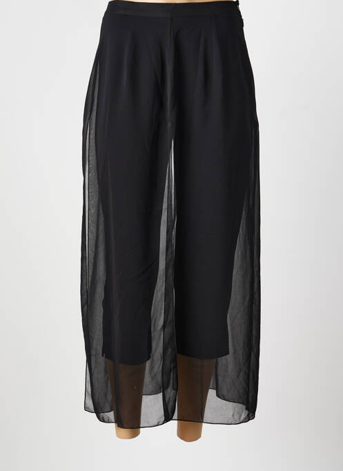 Pantalon 7/8 taille haute taille haute noir IMPULSION femme