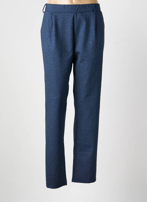 Pantalon droit bleu LOURDES CASTILLO femme