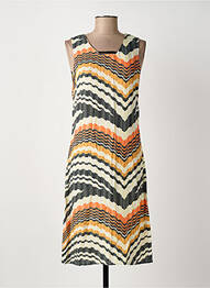 Robe mi-longue sans manche sans manche orange MERI & ESCA femme