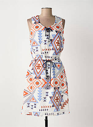 Robe mi-longue sans manche sans manche blanc MERI & ESCA femme