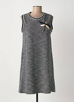 Robe mi-longue sans manche sans manche bleu QUINZE HEURES TRENTE femme