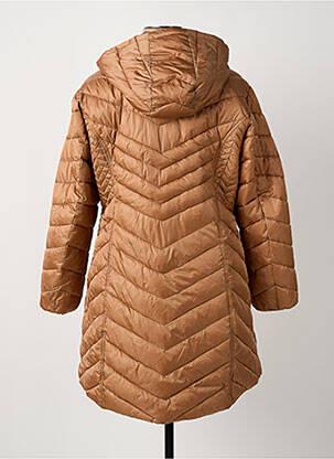 Doudoune poches a capuche marron MARBLE femme