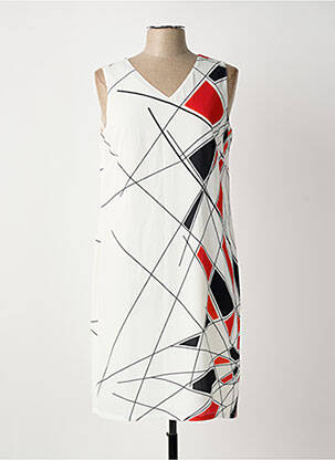 Robe mi-longue blanc MERI & ESCA femme