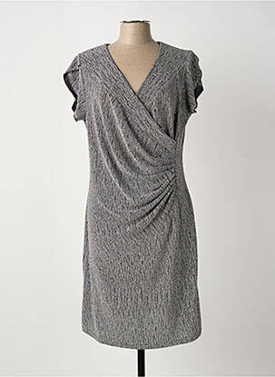 Robe mi-longue argent HALOGENE femme