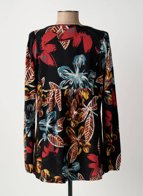 Robe courte manches longues manches longues noir PALME femme