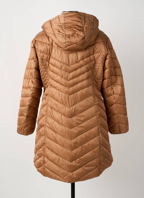 Doudoune poches a capuche marron MARBLE femme