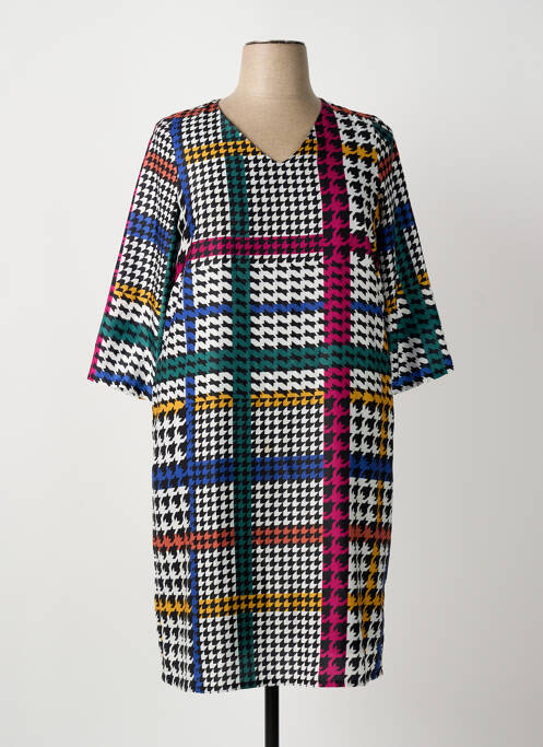 Robe mi-longue manches longues manches longues violet MERI & ESCA femme