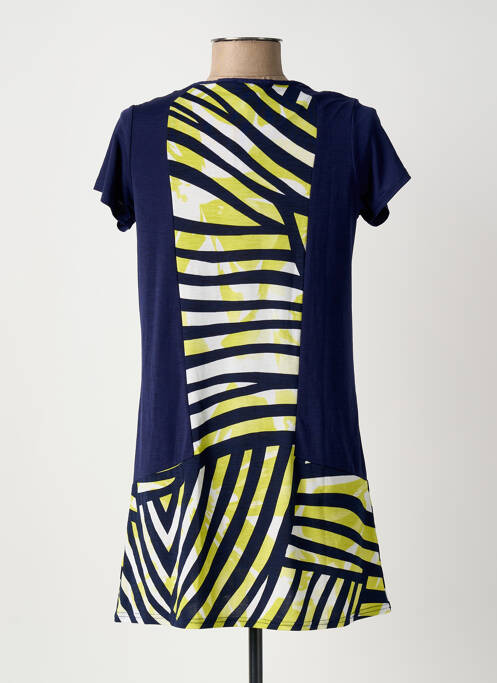 Robe courte bleu MARBLE femme