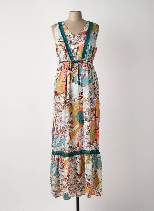 Robe longue jaune ARONA femme