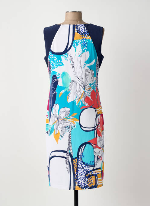 Robe mi-longue bleu ARONA femme