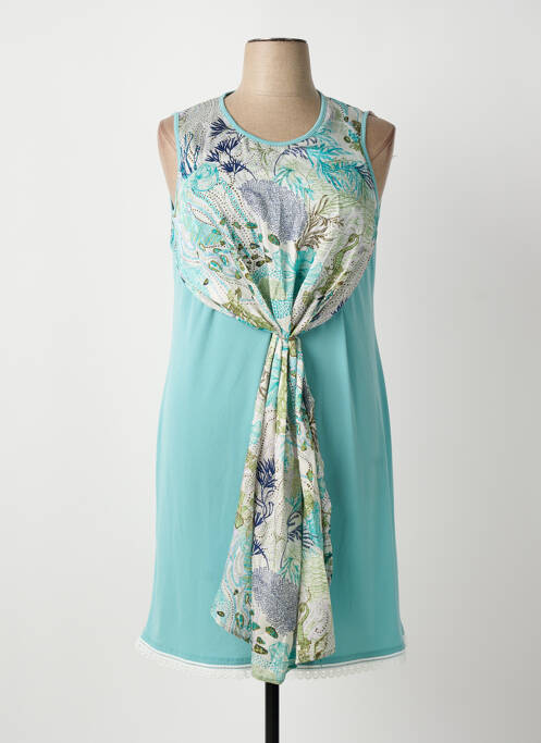 Robe mi-longue bleu GREGORY PAT femme