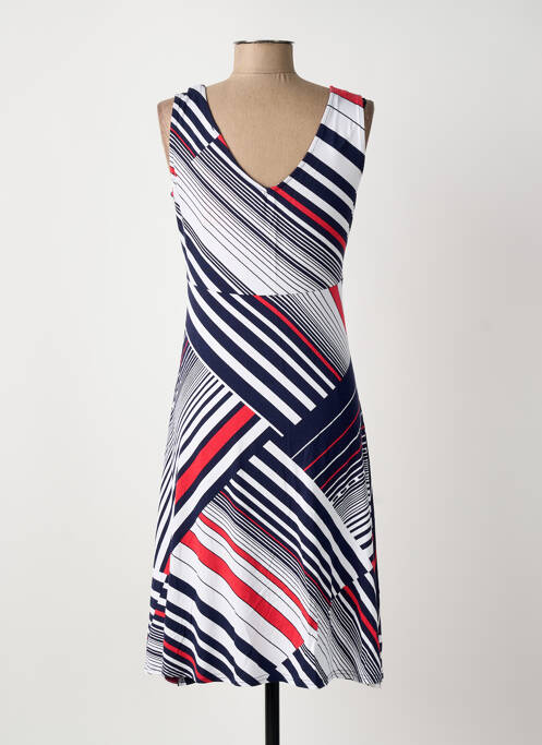 Robe mi-longue bleu MARBLE femme