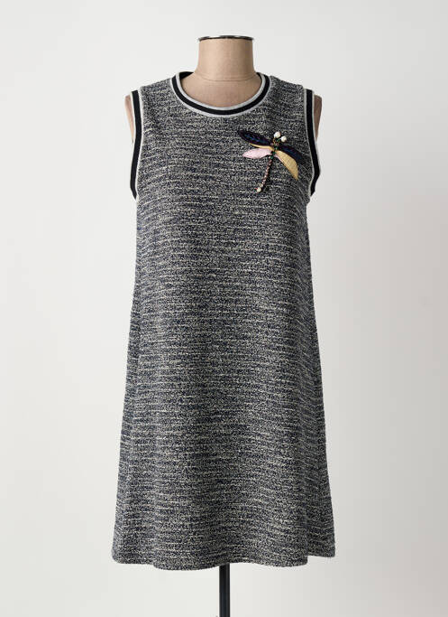 Robe mi-longue bleu QUINZE HEURES TRENTE femme