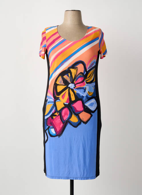 Robe mi-longue violet ARONA femme