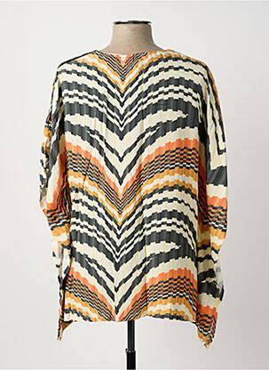 Top imprimé fantaisie manches courtes orange MERI & ESCA femme
