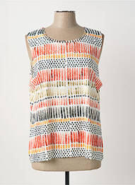 Top imprimé fantaisie sans manche orange MCM femme